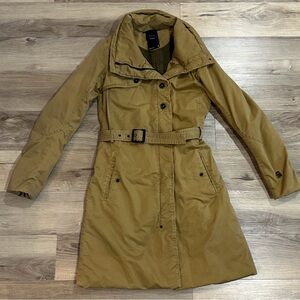 G-STAR RAW Correctline Belted Trench Coat Jacket | Tan | Size S | Worn Once